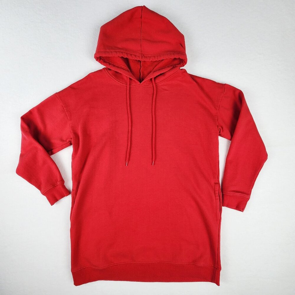 Zenana Outfitters Womens Oversized Hoodie Dress Size S/M Red